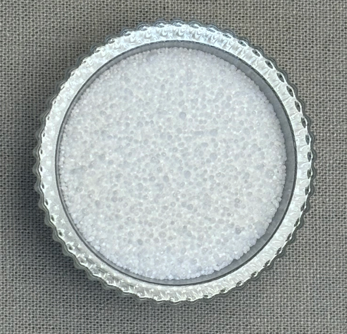 Vela en Perlas Blanco